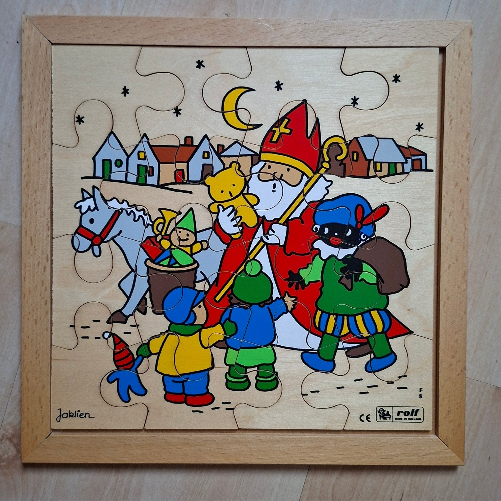 Rolf/ Jaklien puzzel Sinterklaas en  Piet 28 x 28 cm, Ophalen of Verzenden