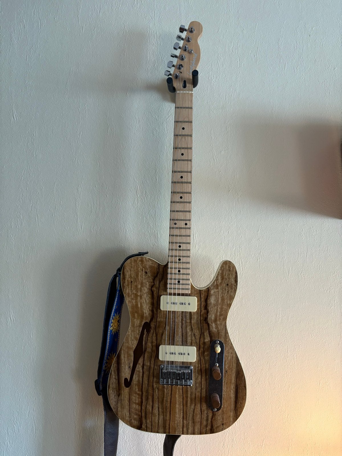 Unieke Semi-Hollow Body Telecaster - Handgemaakt, Ophalen, Zo goed als nieuw, Semi-solid body, Overige merken