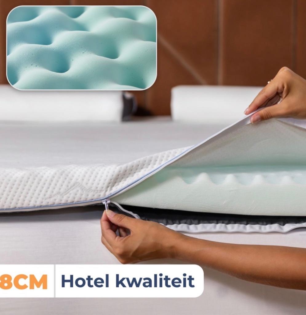 Best Life Topper Matras 180x210 cm -Topdekmatras 8 CM, Huis en Inrichting, Slaapkamer | Matrassen en Bedbodems, Ophalen, 210 cm