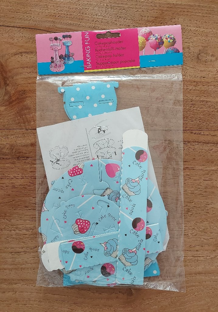Cakepophouder blauwe voor 16 cakepops of lolly's, Nieuw, Papier/karton, Ophalen of Verzenden, Overige typen
