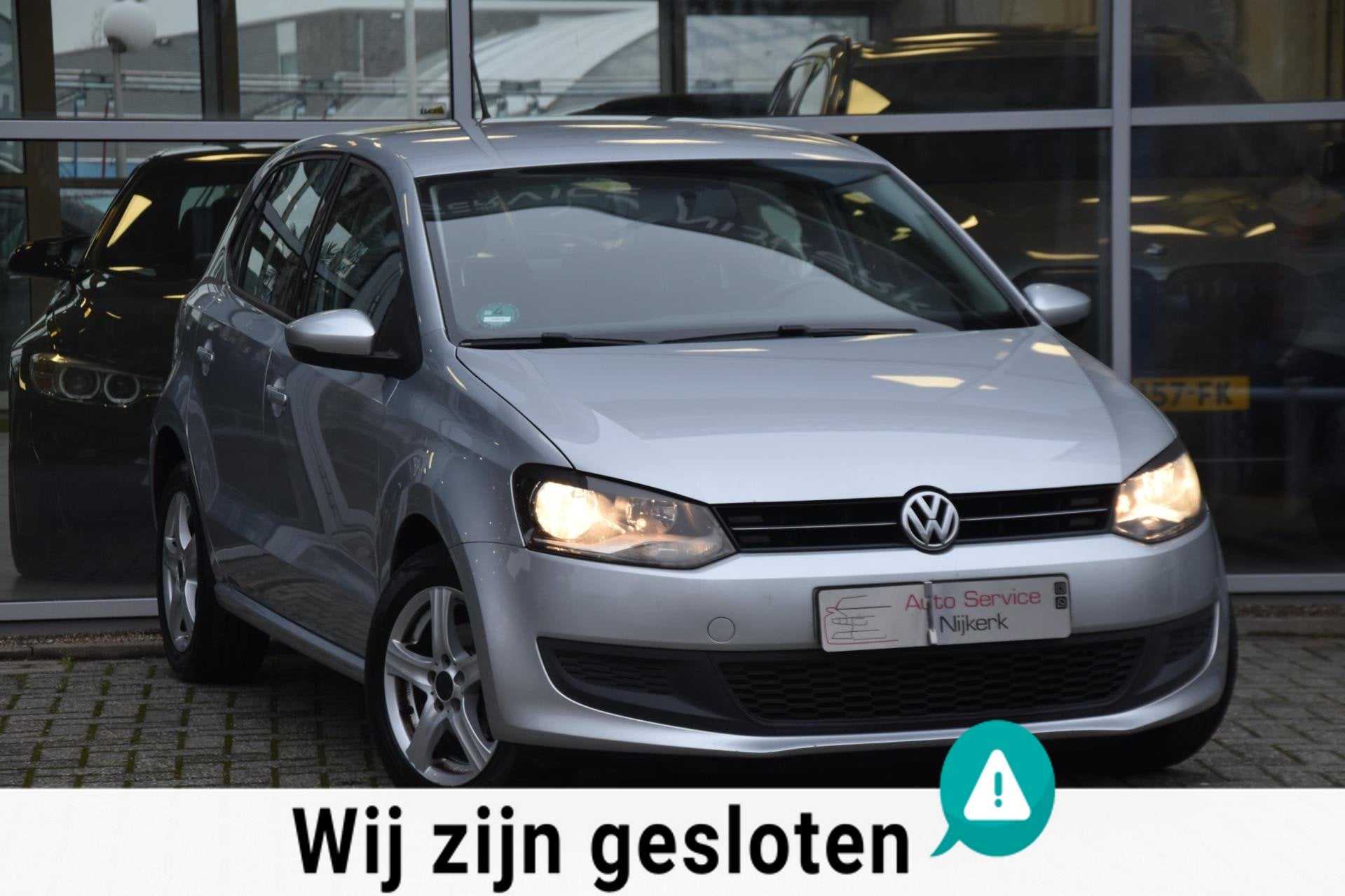 Volkswagen Polo 1.2 TSI Navi CarPlay Airco 5Drs NAP BlueMoti, Voorwielaandrijving, Euro 5, Stof, Zwart