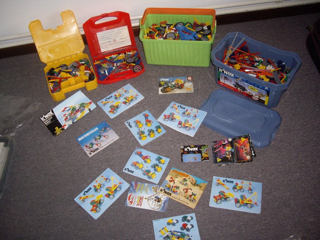 heel veel knex + koffers, Kinderen en Baby's, Speelgoed | Bouwstenen, Ophalen, Gebruikt, K'nex
