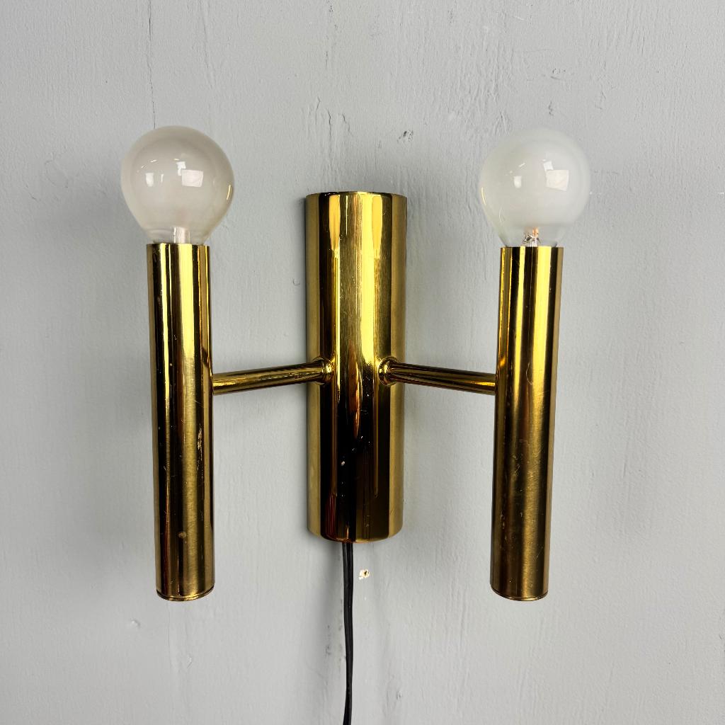 MS Belysning Deens design wandlamp Vintage, Huis en Inrichting, Lampen | Wandlampen, Ophalen of Verzenden, Gebruikt, Metaal, Mid century Modern