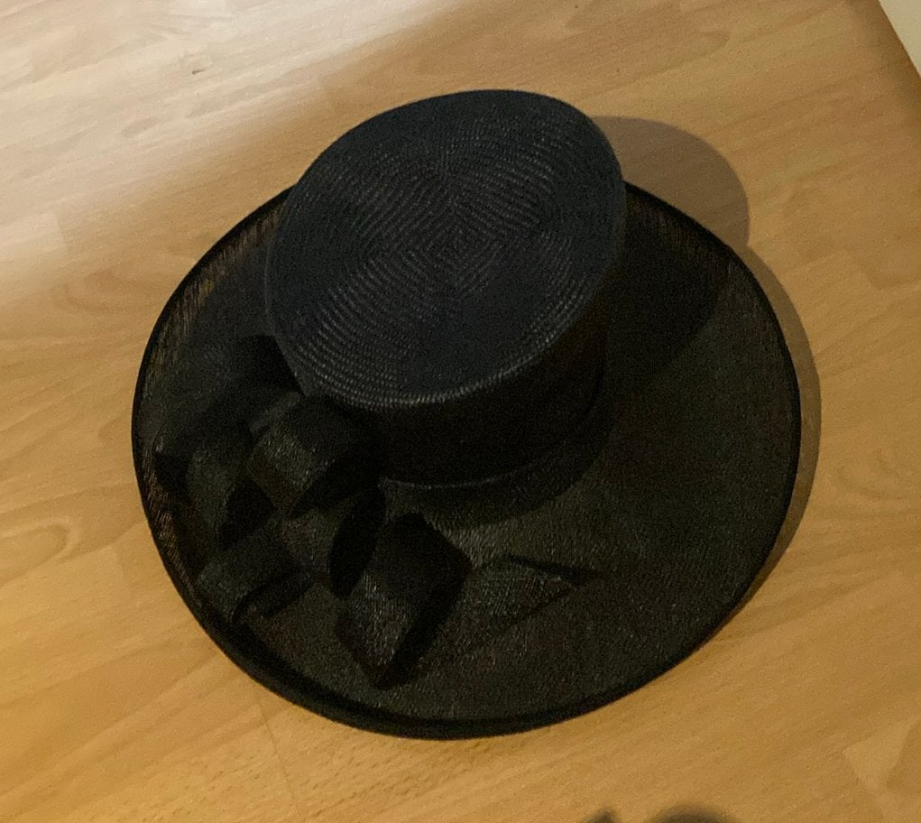 Hoed donkerblauw, Kleding | Dames, Hoeden en Petten, Ophalen, Zo goed als nieuw, One size fits all, Hoed