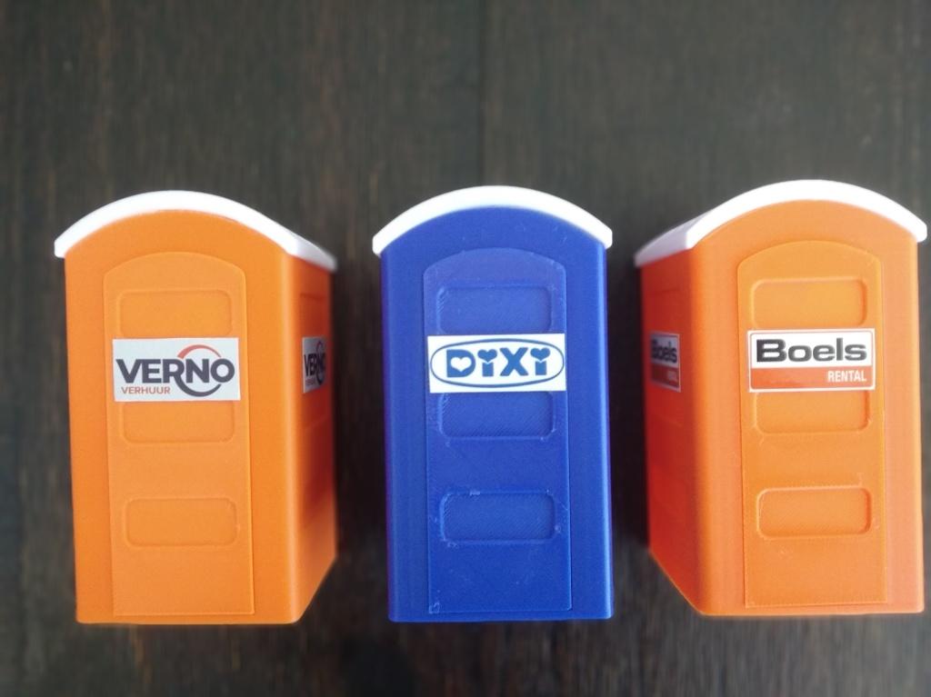 Mobiele toiletten VERNO / DIXI / BOELS 2 afmetingen, Ophalen of Verzenden, Nieuw, 1:32 tot 1:50
