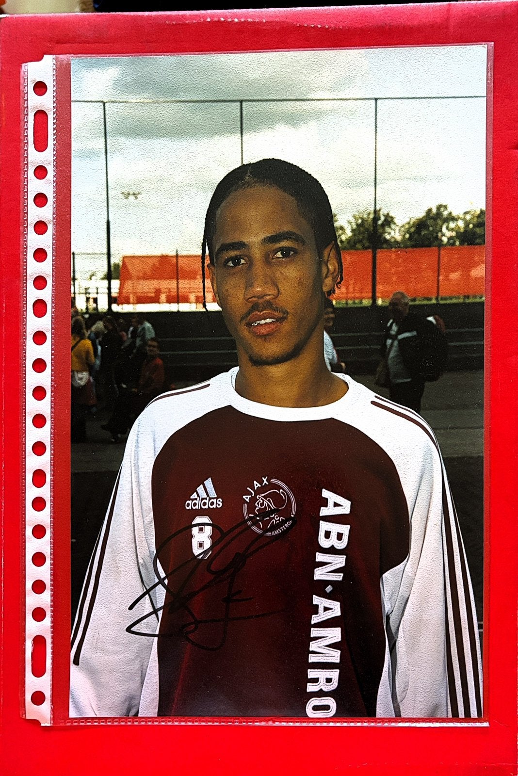 Ajax originele gesigneerde foto Steven Pienaar, Verzenden, Zo goed als nieuw, Ajax, Poster, Plaatje of Sticker