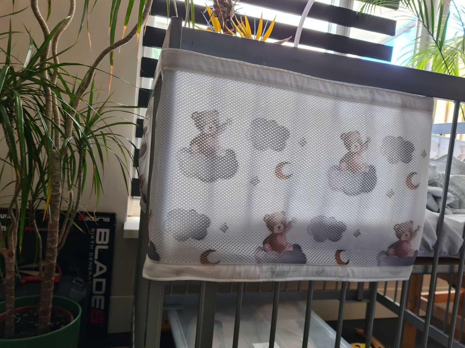 Bedomrander voor box met schattige berenprint, Overige merken, Jongetje of Meisje, Wit, Ophalen of Verzenden