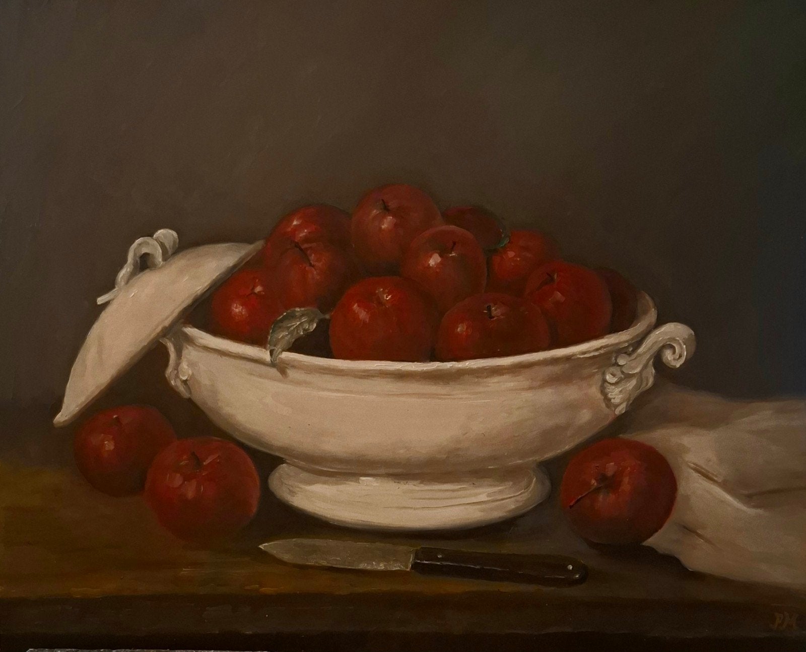 stilleven appels 40x50 cm, Ophalen of Verzenden