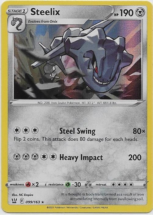Battle Styles,  Steelix [holo] 99/163, Verzenden, Nieuw, Losse kaart