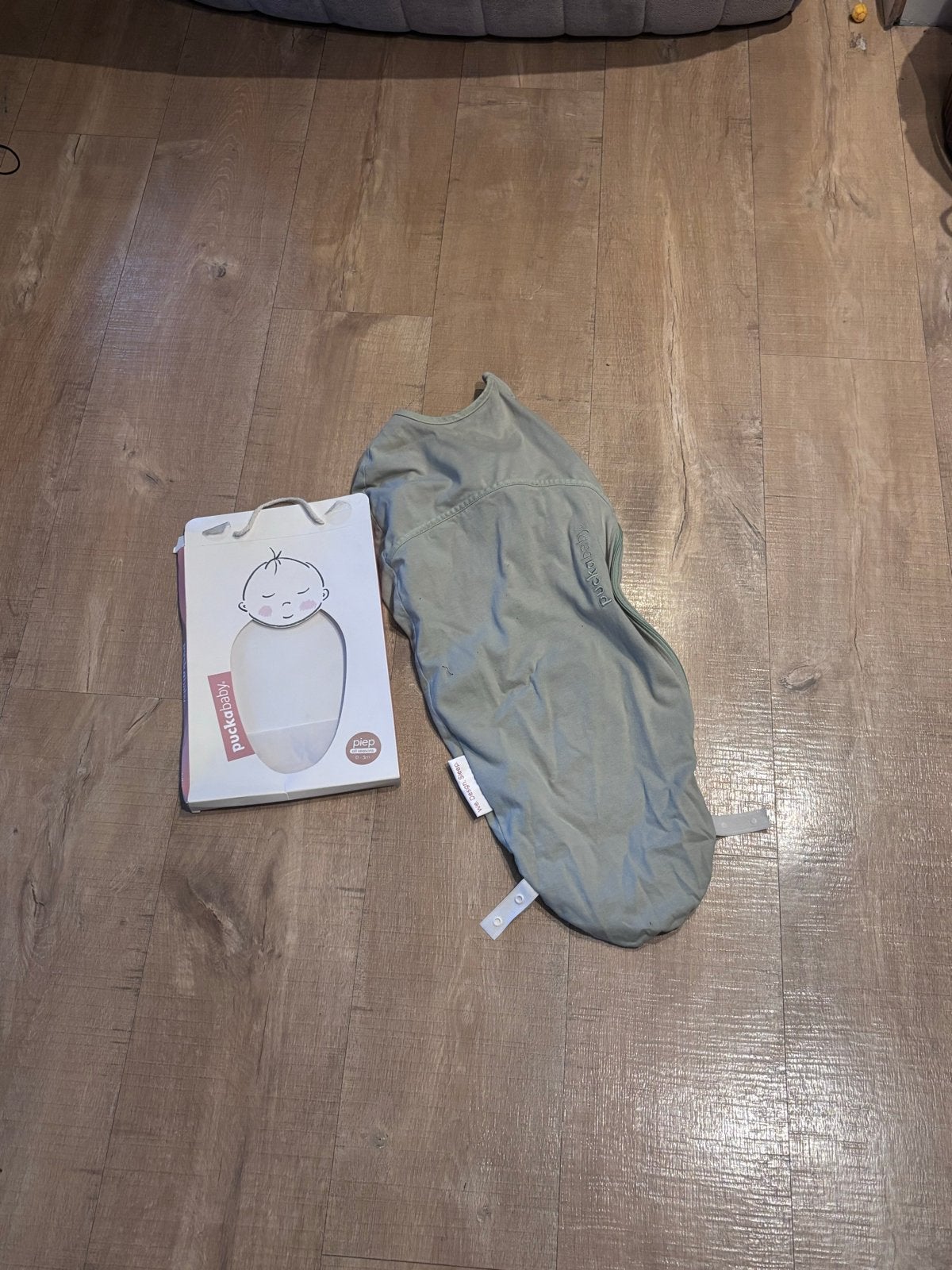 Puckababy Piep inbaker  Slaapzak 0-3 maanden, Kinderen en Baby's, Dekens, Slaapzakjes en Inbakerproducten, Groen, Puckababy, Ophalen of Verzenden
