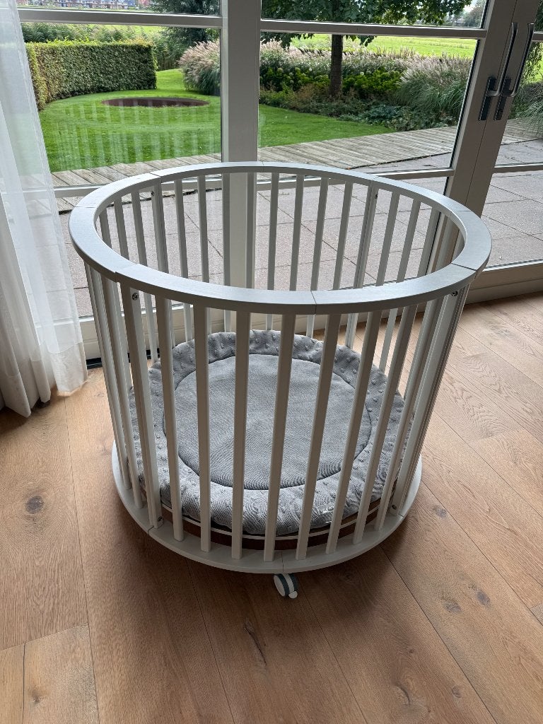Ronde box op wielen, Kinderen en Baby's, Ophalen, Zo goed als nieuw, Rond, In hoogte verstelbaar