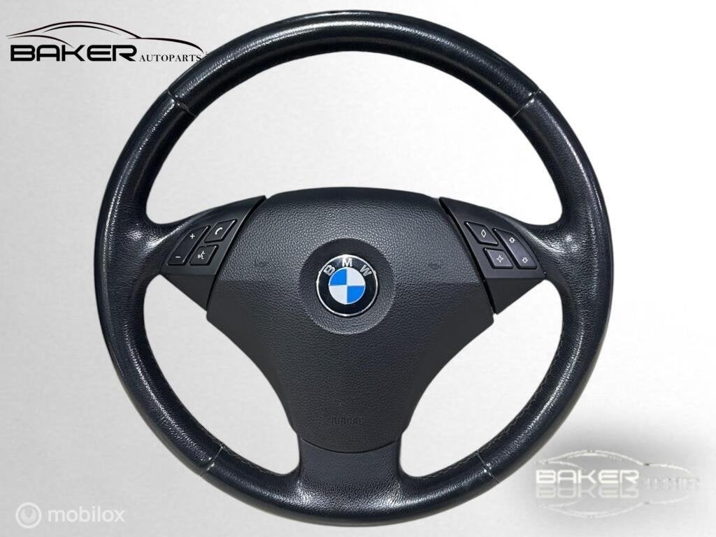 Stuur + Airbag BMW 5-serie E60 E61 LCI ('06-'10), Gebruikt, Ophalen of Verzenden, BMW, BMW