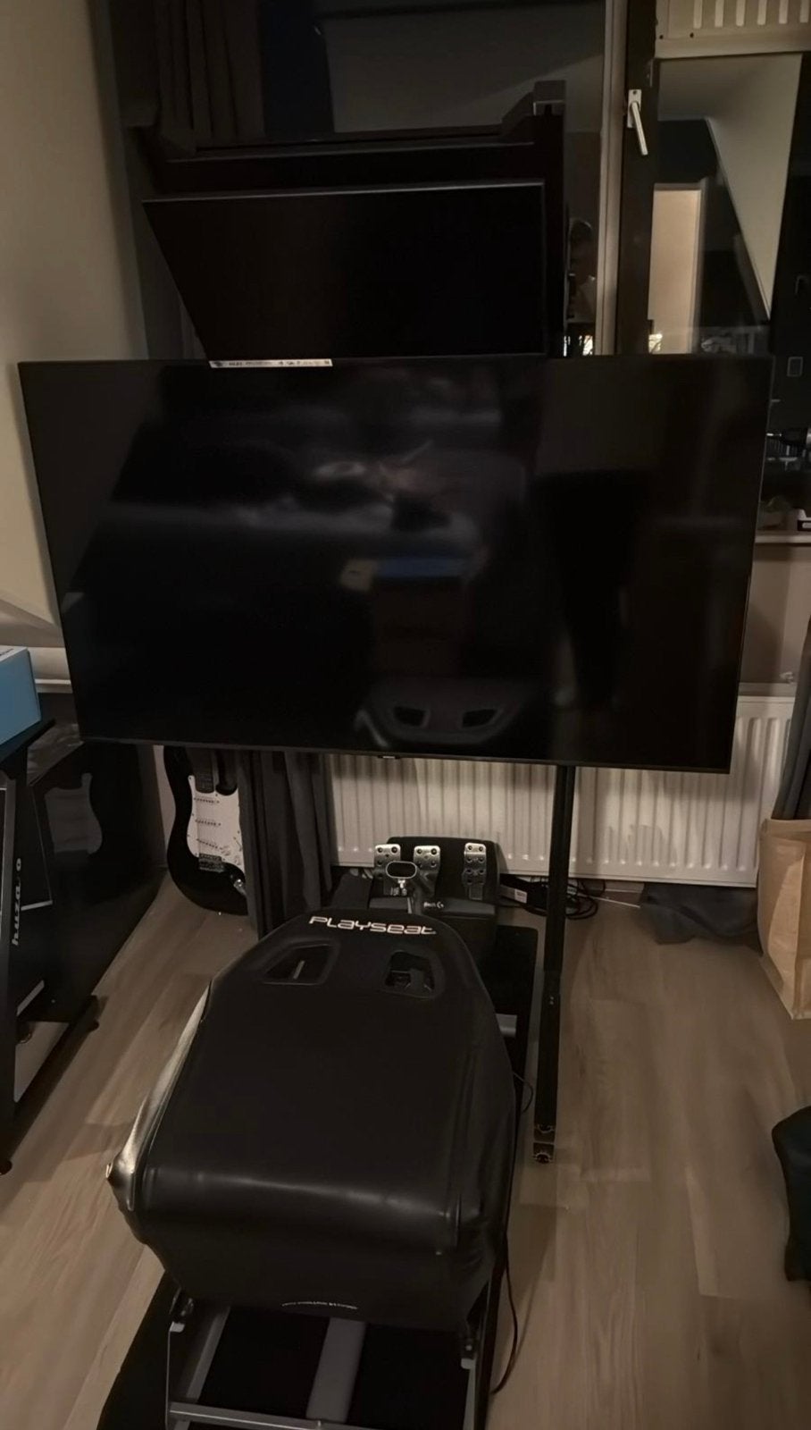Trak Racer Freestanding Dual Monitor Stand - 1200mm, Ophalen, Houder/standaard, Overige merken, Zo goed als nieuw