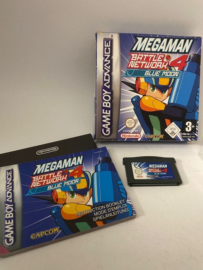 Gameboy Advance spel MegaMan 4 Battle Network Blue moon CIB, Avontuur en Actie, 1 speler, Ophalen of Verzenden, Zo goed als nieuw