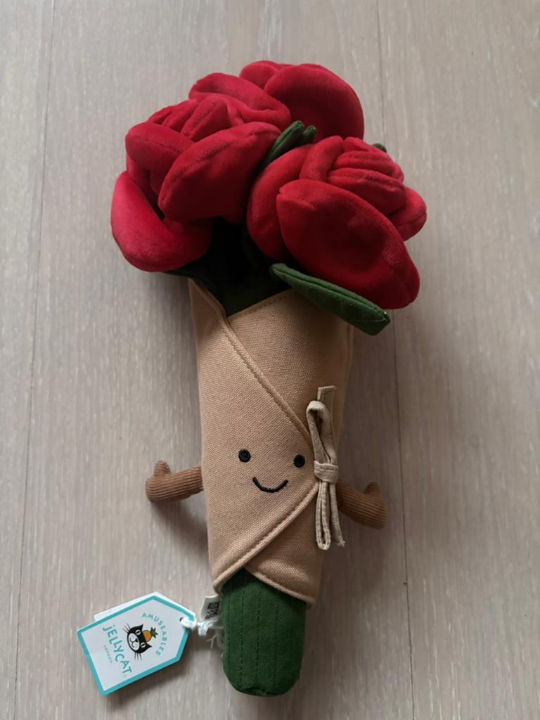 JellyCat Amuseables Rose Bouquet (nieuw), Ophalen of Verzenden, Nieuw