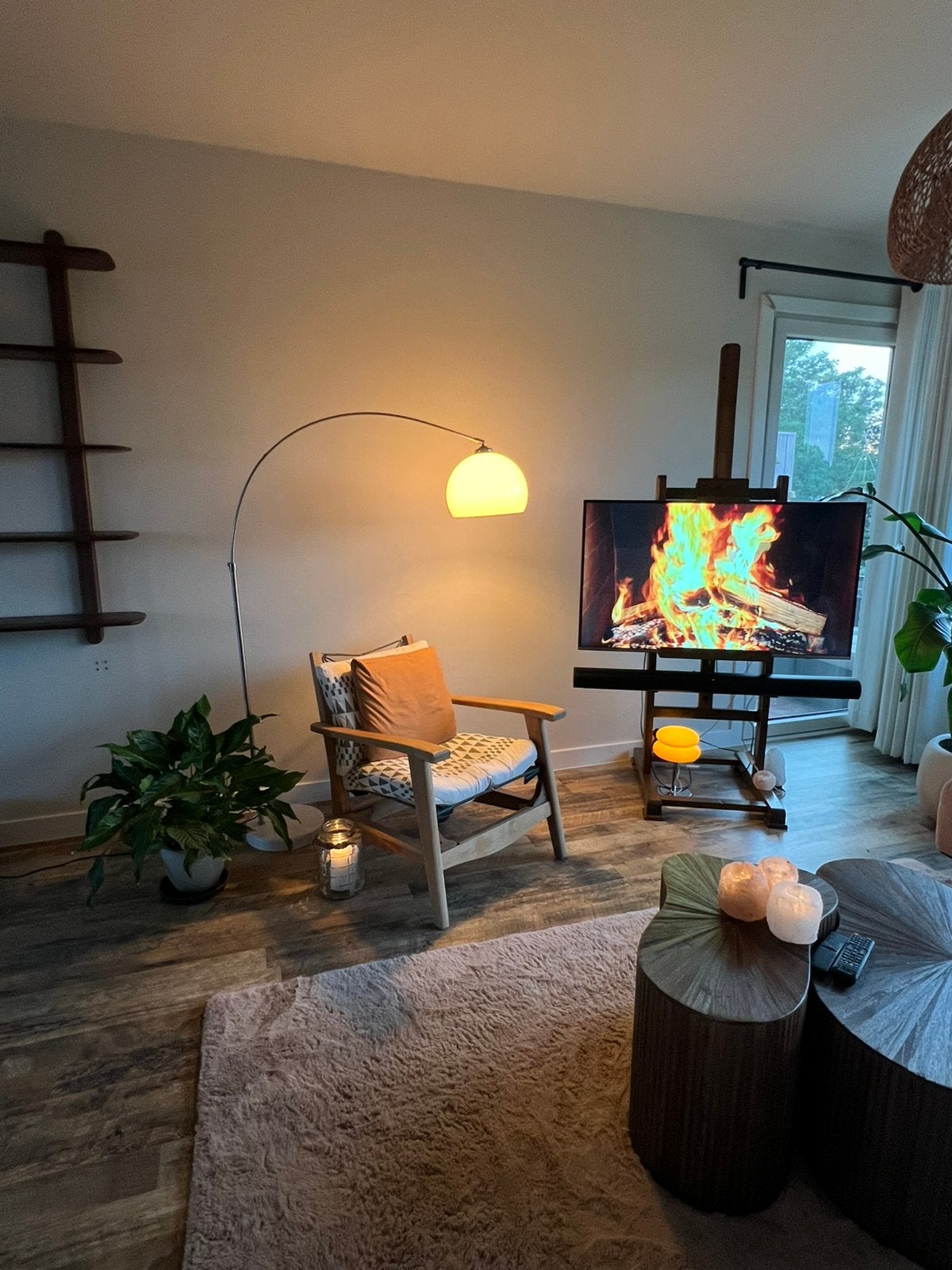 Zilveren booglamp met witte kap en marmeren voet, Huis en Inrichting, Ophalen, Retro, vintage, mid century modern, E27 (groot)