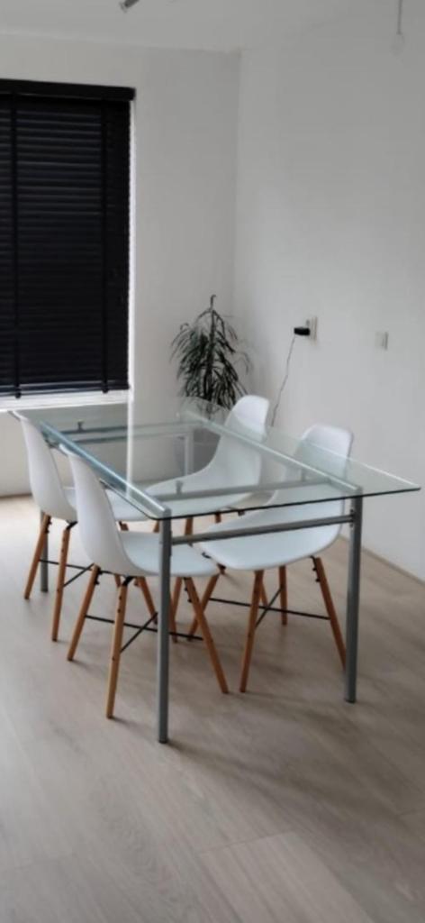 Eettafel set, Huis en Inrichting, Tafels | Eettafels, Ophalen of Verzenden, Rechthoekig, 50 tot 100 cm