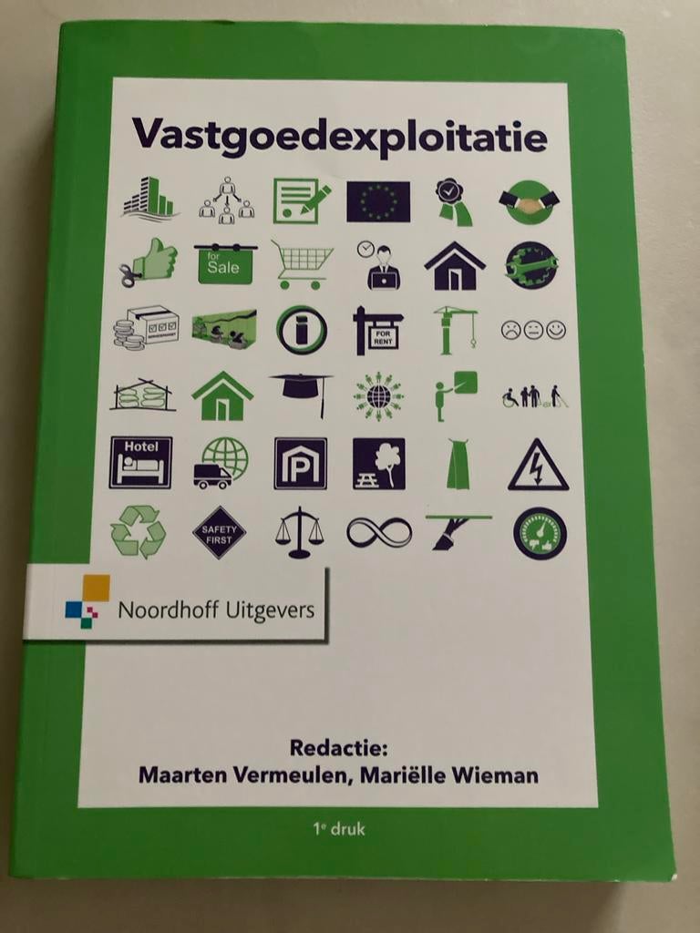 Vastgoedexploitatie - 1e druk - Noordhoff Uitgevers, Boeken, Ophalen of Verzenden, Gamma, Zo goed als nieuw, HBO