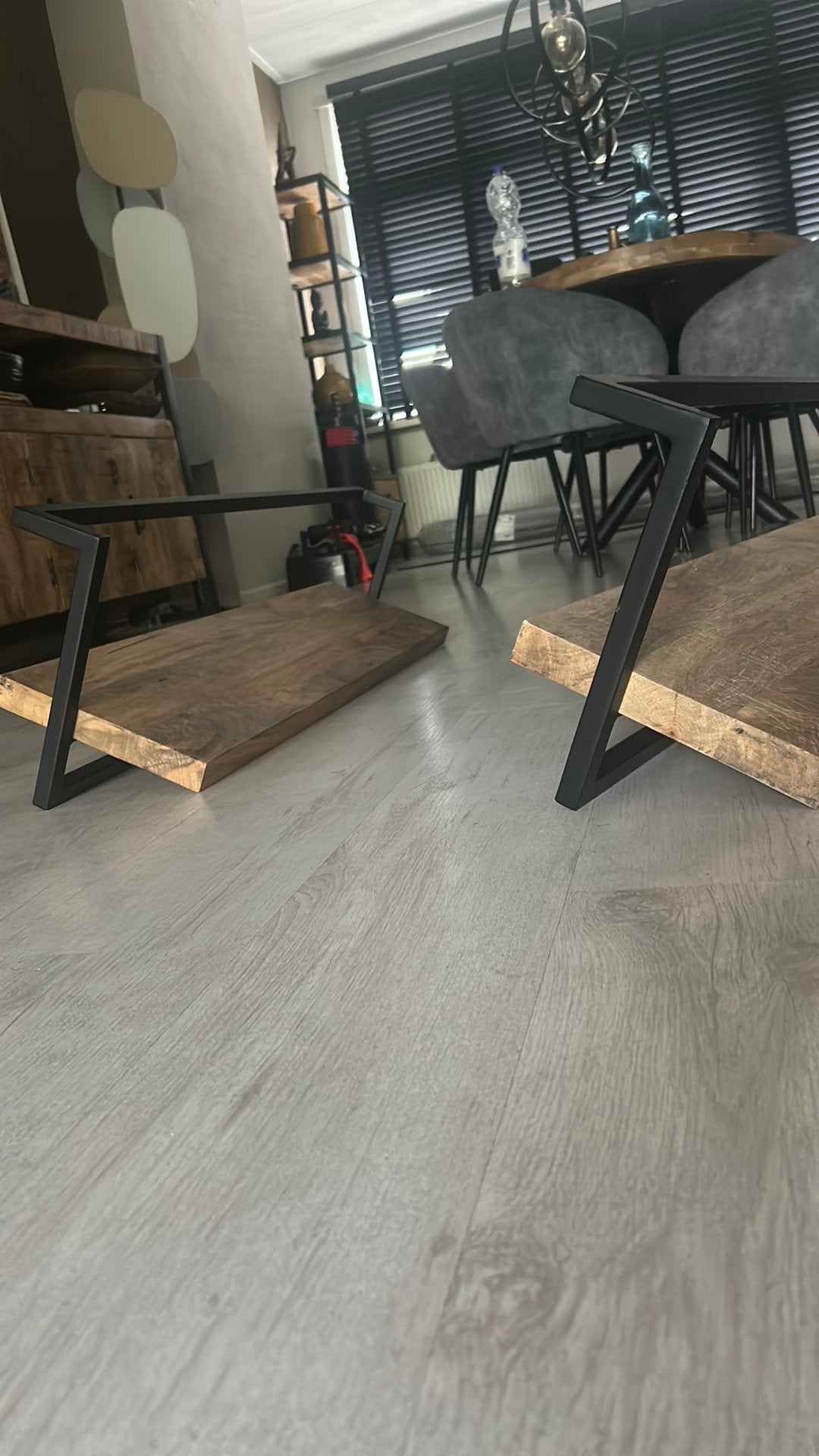 Wandplank mangohout, Ophalen, Zo goed als nieuw