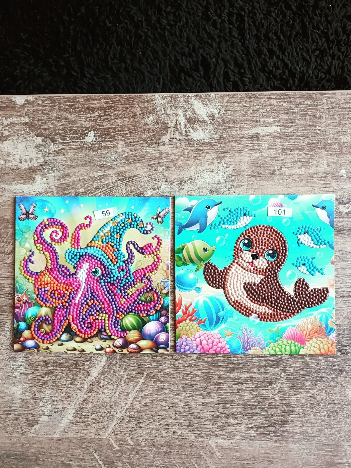 Twee leuke daimond painting kinder kaarten, Ophalen of Verzenden, Nieuw, Overige thema's