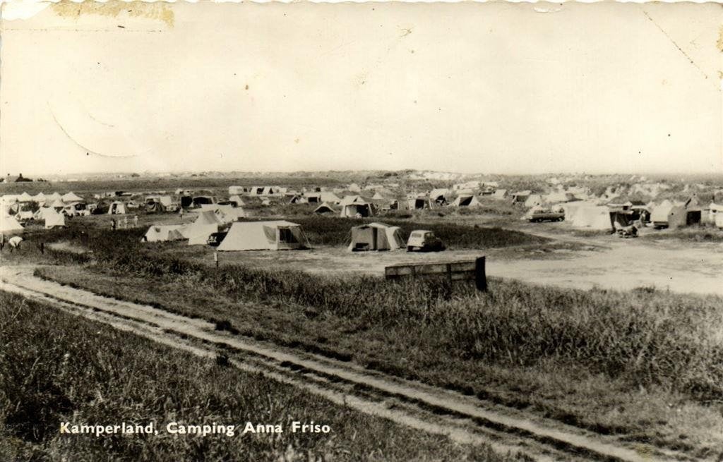 Kamperland, Camping Anna Friso - 1963 gelopen, Ophalen of Verzenden, 1960 tot 1980, Gelopen, Zeeland