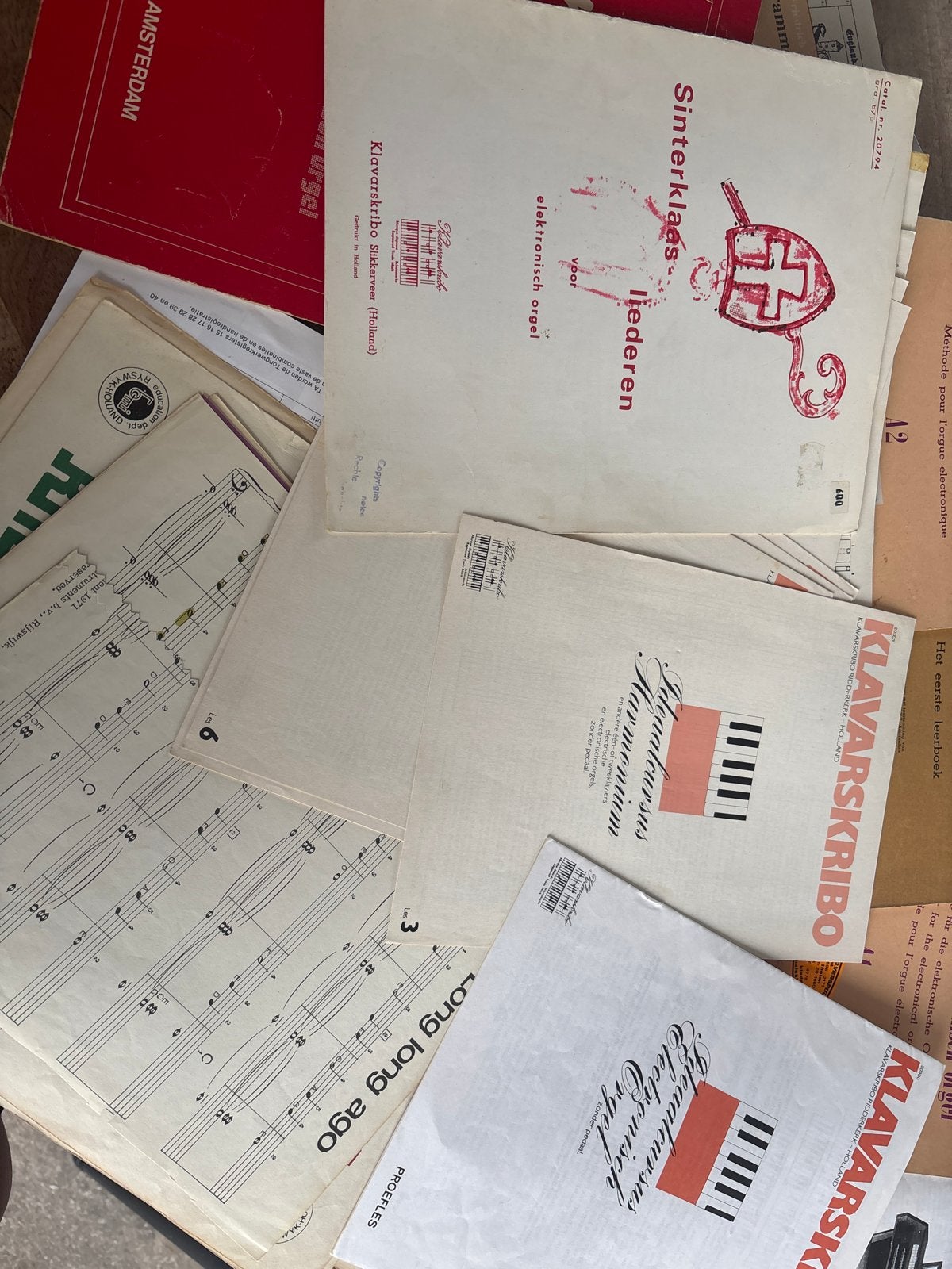 Diverse bladmuziek voor elektronisch orgel en harmonium, Orgel, Gebruikt, Overige genres, Les of Cursus