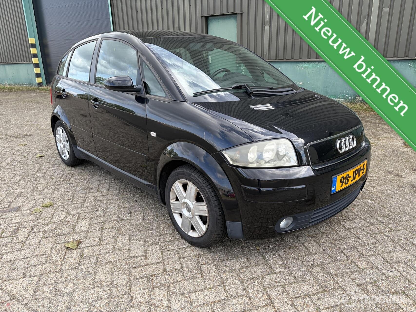 Audi A2 1.4 leren interieur & panoramadak, Auto's, Voorwielaandrijving, Electronic Stability Program (ESP), Stof, Gebruikt