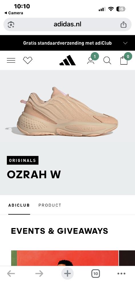 adidas blush ozelia size 40 2/3, Adidas, Sportschoenen, Ophalen of Verzenden, Roze
