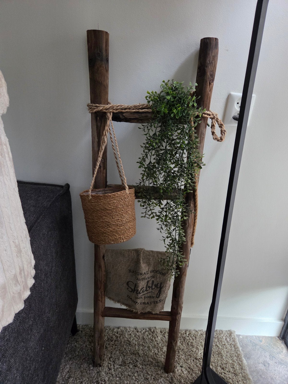 Decoratieve houten ladder, Huis en Inrichting, Ophalen, Gebruikt