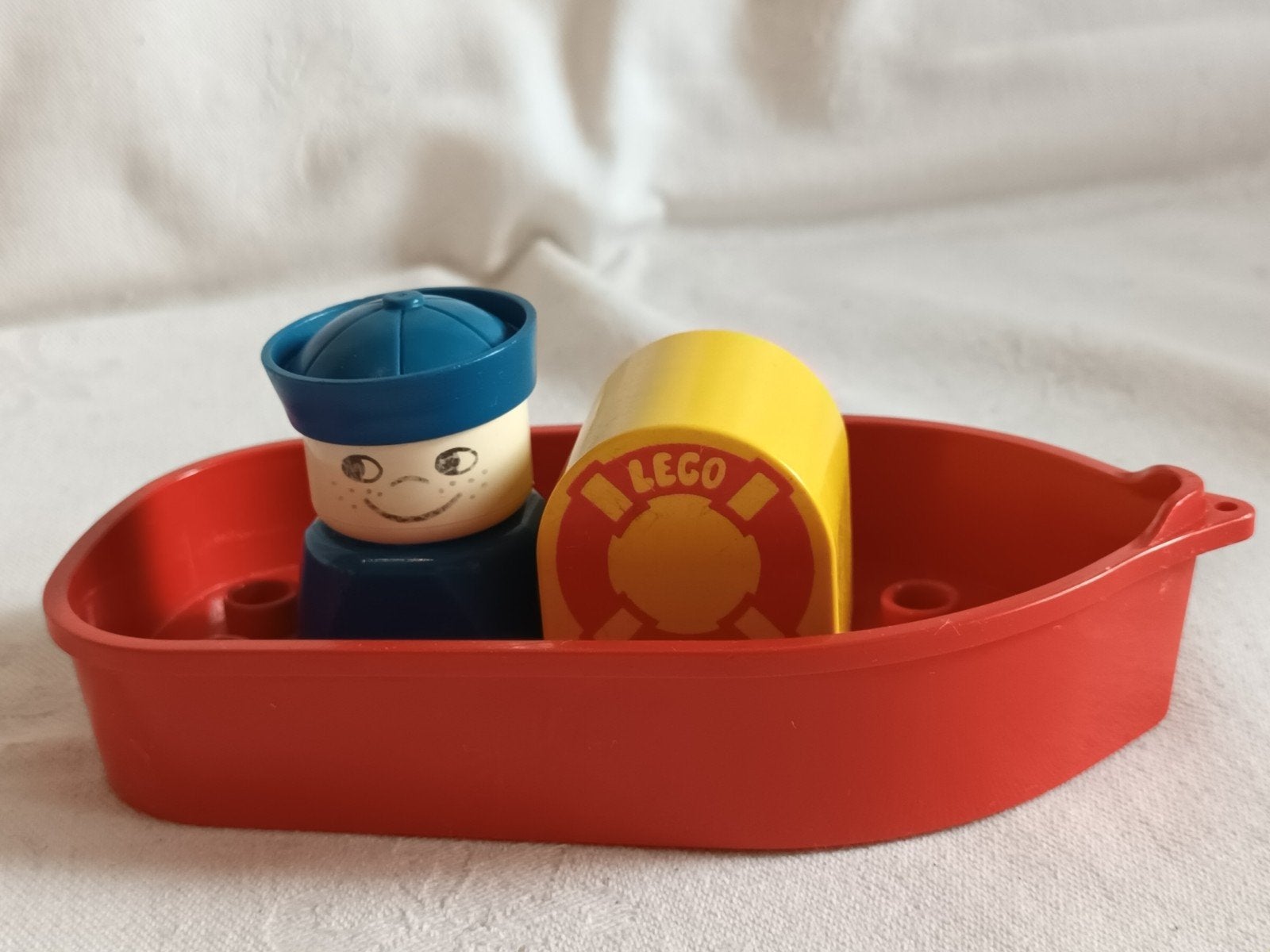 Vintage Duplo set 534 Bootje Badspeeltje, Gebruikt, Ophalen of Verzenden, Duplo, Complete set