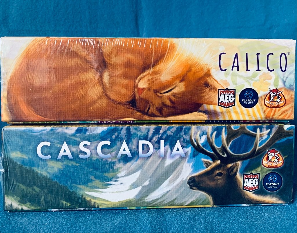 Bordspelbundel Calico & Cascadia - Nieuw in doos, Hobby en Vrije tijd, Gezelschapsspellen | Bordspellen, White Goblin Games, Nieuw
