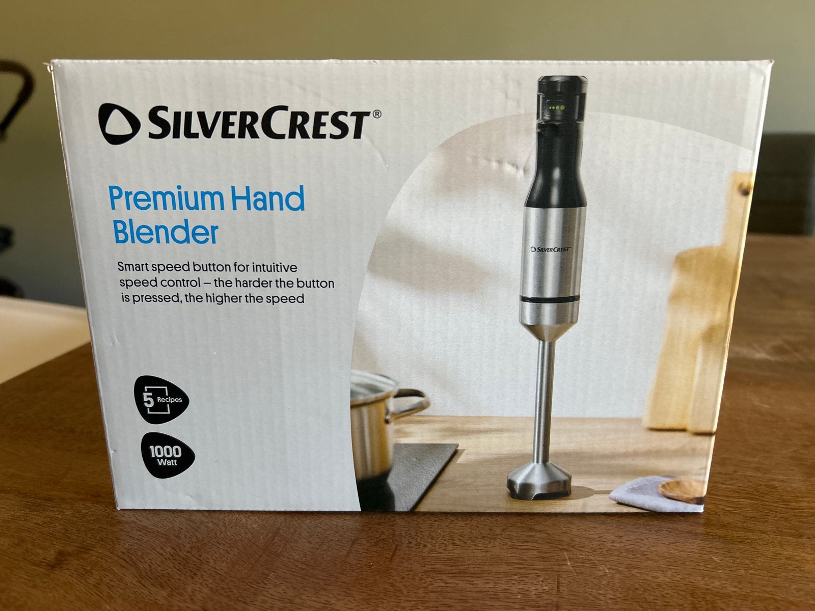 SilverCrest Premium Staafmixer 1000W - Nieuw in doos, Minder dan 1 liter, Ophalen of Verzenden, Nieuw, 3 snelheden of meer