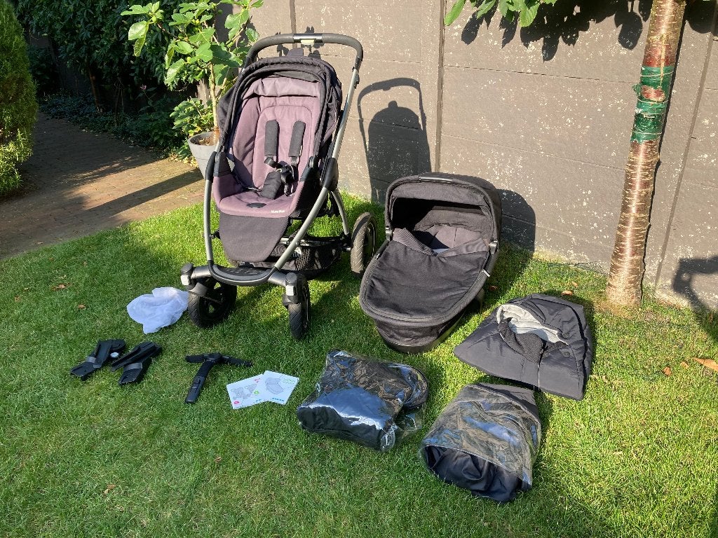 Kinderwagen en -bugy Maxi-Cosi (zwart), Ophalen, Gebruikt, Combiwagen, Met reiswieg