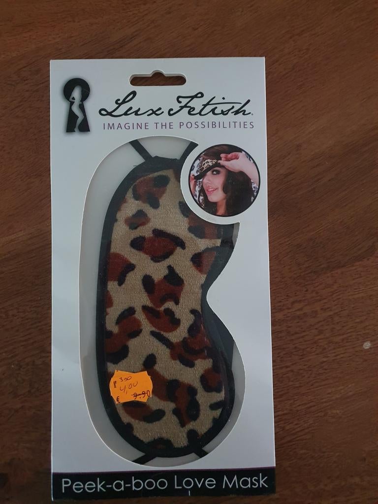 Nieuw Lux Fetish Slaapmasker - Luipaardprint, Ophalen of Verzenden, Nieuw, Overige typen