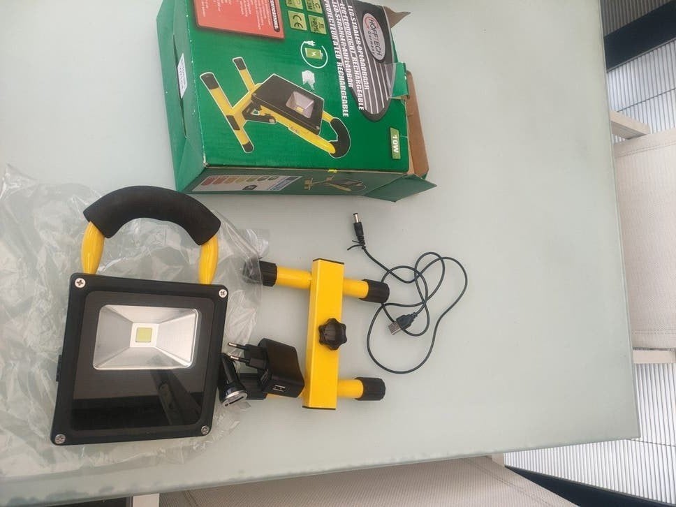 bouwlamp LED oplaadbaar IP65, Ophalen of Verzenden, Nieuw, Minder dan 50 watt
