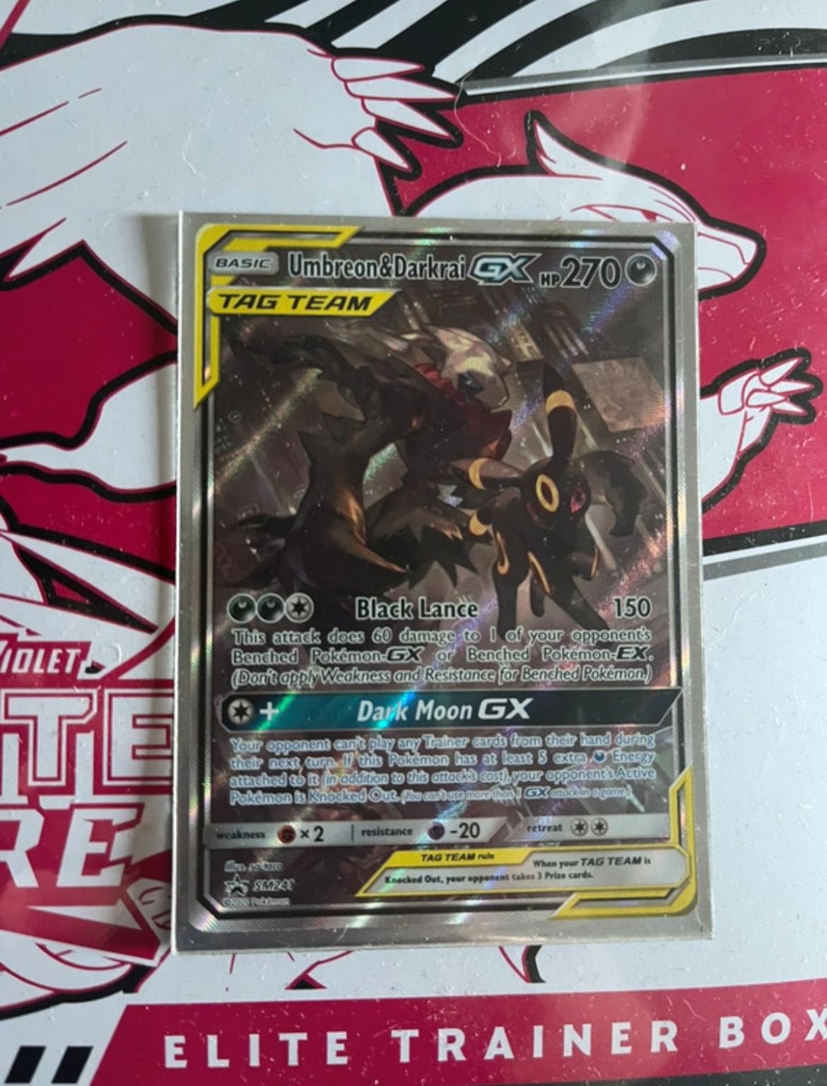 Umbreon & darkrai tagteam, Ophalen of Verzenden, Zo goed als nieuw, Losse kaart