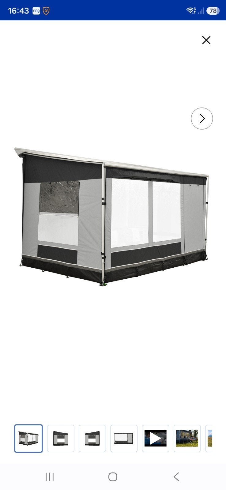 Empor 408 Cassette Luifel Tent met Complete Zij- en Voorkant, Ophalen, Zo goed als nieuw