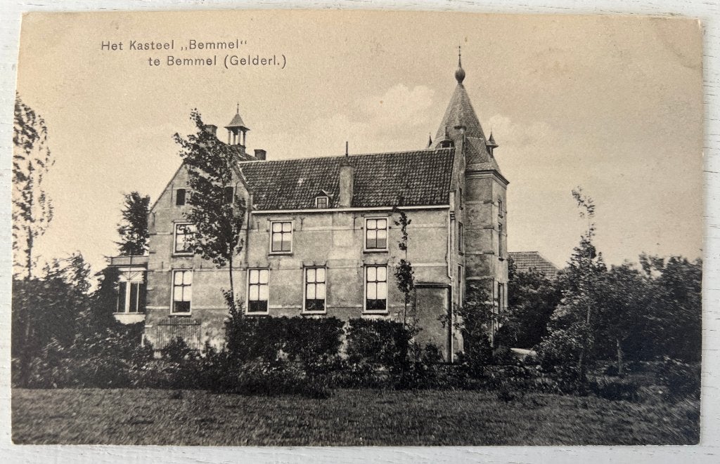 Oude Ansichtkaart - Bemmel - Het Kasteel "Bemmel", Verzamelen, Ansichtkaarten | Nederland, Ongelopen, Gelderland, Voor 1920, Ophalen of Verzenden