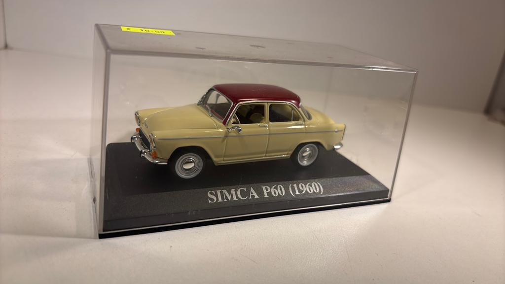 Simca p60 1960 atlas 1.43, Hobby en Vrije tijd, Modelauto's | 1:43, Zo goed als nieuw, Auto, Overige merken, Ophalen of Verzenden