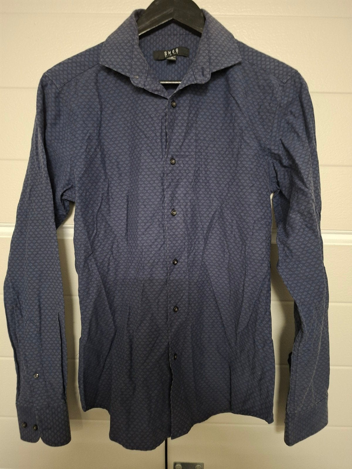 Smog Slim Fit Overhemd Maat S, Ophalen of Verzenden