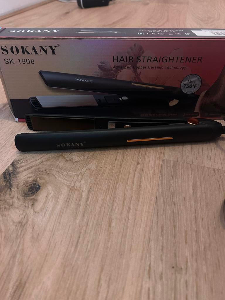Sokany SK-1908 Haarstijltang - Keramische Technologie, Witgoed en Apparatuur, Persoonlijke-verzorgingsapparatuur, Zo goed als nieuw