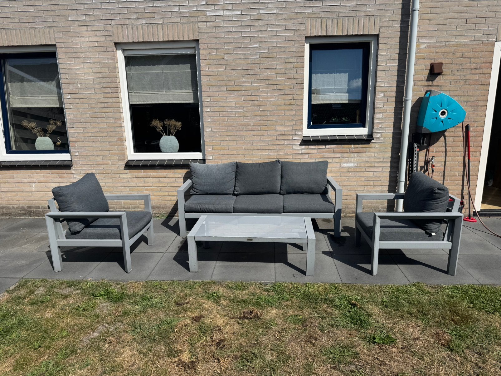 Loungeset voor buiten, Ophalen, 5 zitplaatsen, Gebruikt, Bank