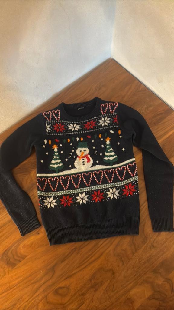 kersttrui Hema 158 unisex, Kinderen en Baby's, Ophalen of Verzenden, Zo goed als nieuw, Jongen of Meisje, Trui of Vest