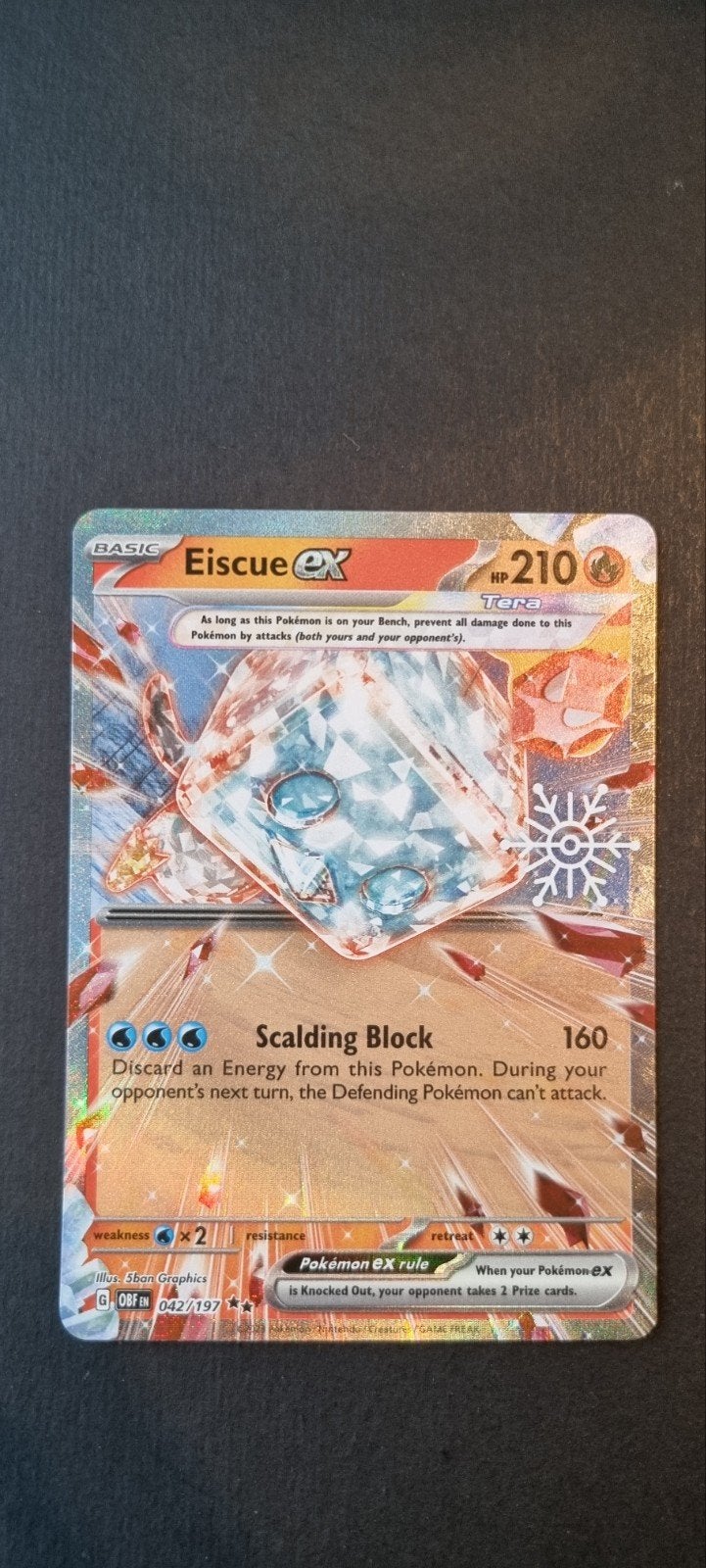 Eiscue ex Snowflake Stamp OBF 042, Ophalen of Verzenden, Zo goed als nieuw, Losse kaart