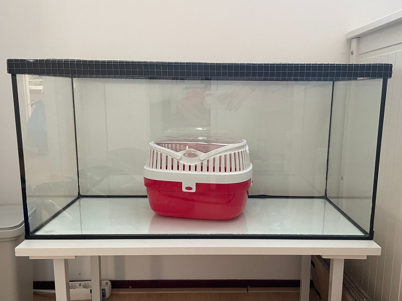 Hamster terrarium 80x35, Dieren en Toebehoren, Knaagdieren en Konijnen | Hokken en Kooien, Zo goed als nieuw, 75 tot 110 cm, Ophalen