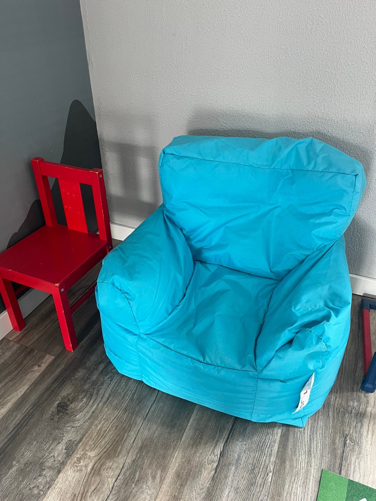 Blauwe zitzak, Ophalen, Gebruikt, Blauw