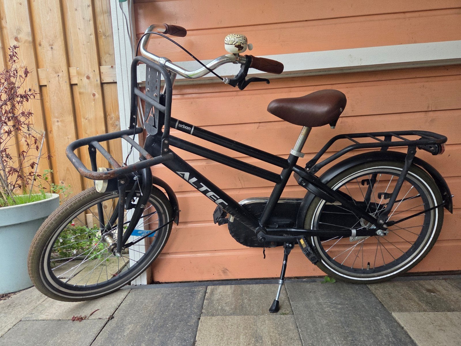 Altec Urban transportfiets - Zwart - 20 inch, Gebruikt, Ophalen, Overige merken, Terugtraprem