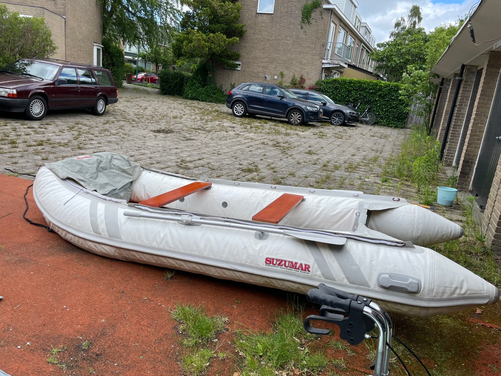 Suzumar 390 te koop met buitenboordmotor en veel extra’s, Watersport en Boten, Motorboten en Motorjachten, Ophalen, Zo goed als nieuw