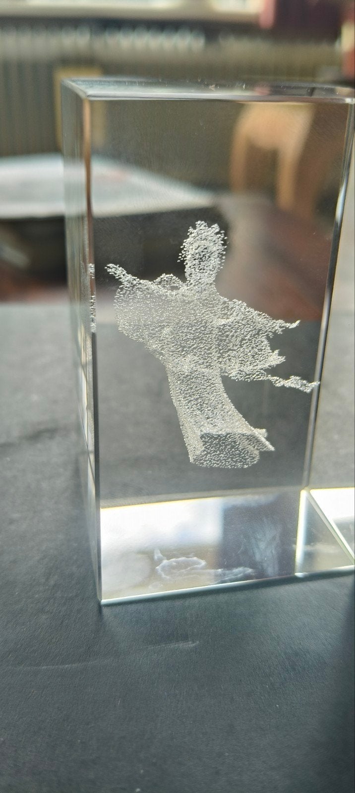 3D Laser Gegraveerd Kristal Glas Blok - Diverse Motieven, Antiek en Kunst, Antiek | Glas en Kristal, Ophalen of Verzenden