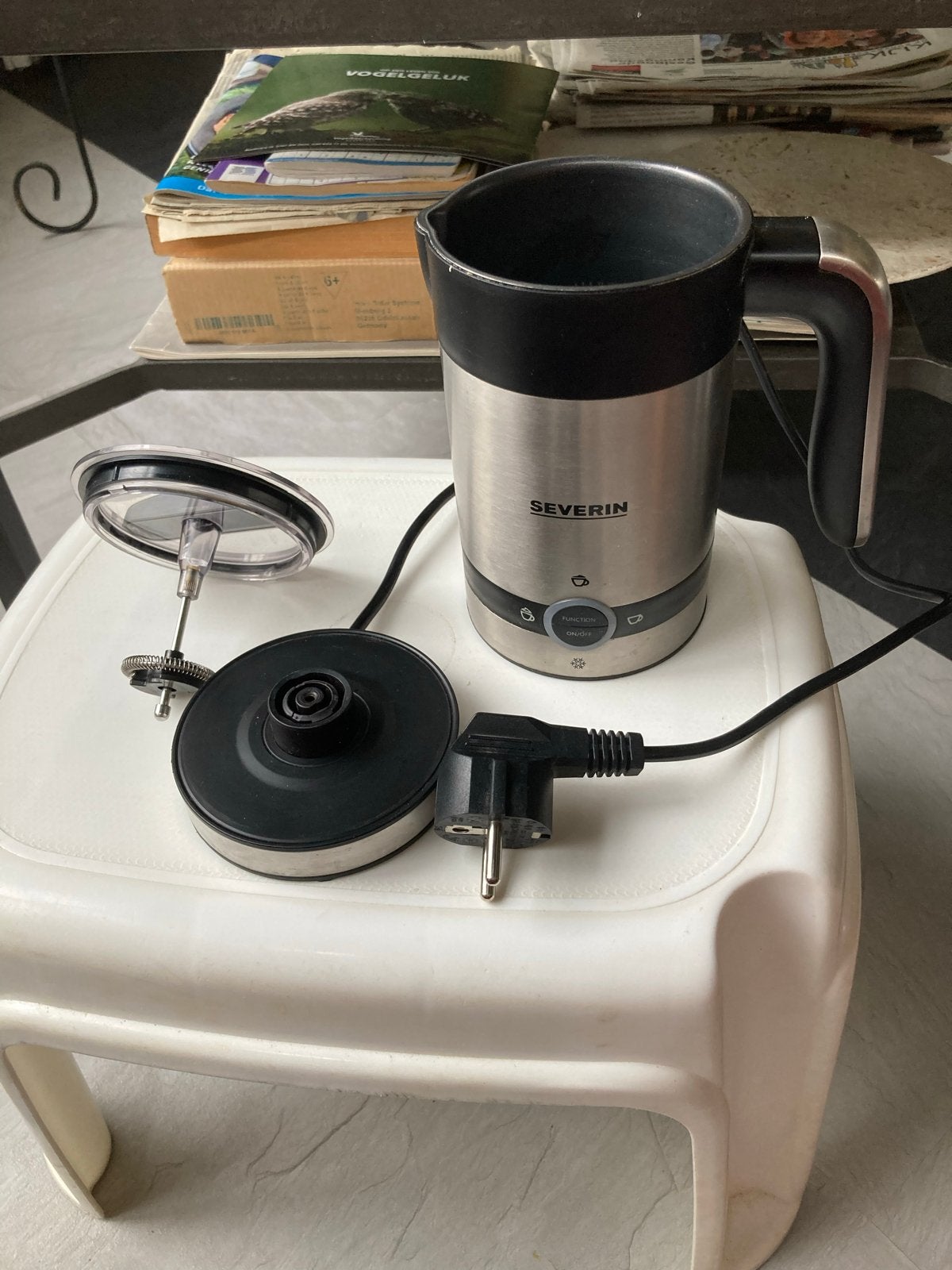 Severin Melkopschuimer - Perfect voor Latte Macchiato, Ophalen of Verzenden, Gebruikt, Elektrische melkopschuimer